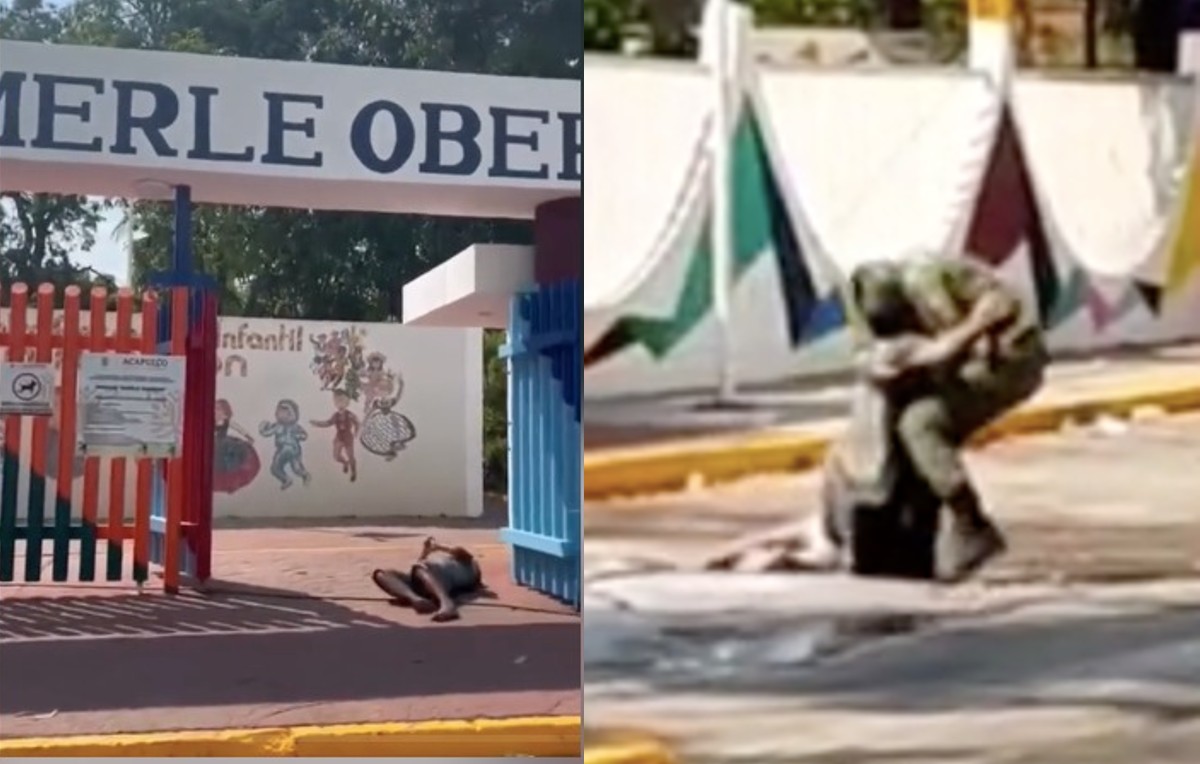 Indigente atacado por abejas en Acapulco (Tiktok/@perlasoriano982)