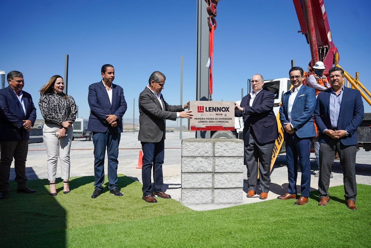 Lennox invertirá 122.5 mdd en la construcción de una nueva planta en Ramos Arizpe. | Especial