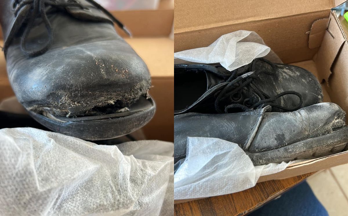 Maestra lagunera regala zapatos nuevos a su alumno. | Especial