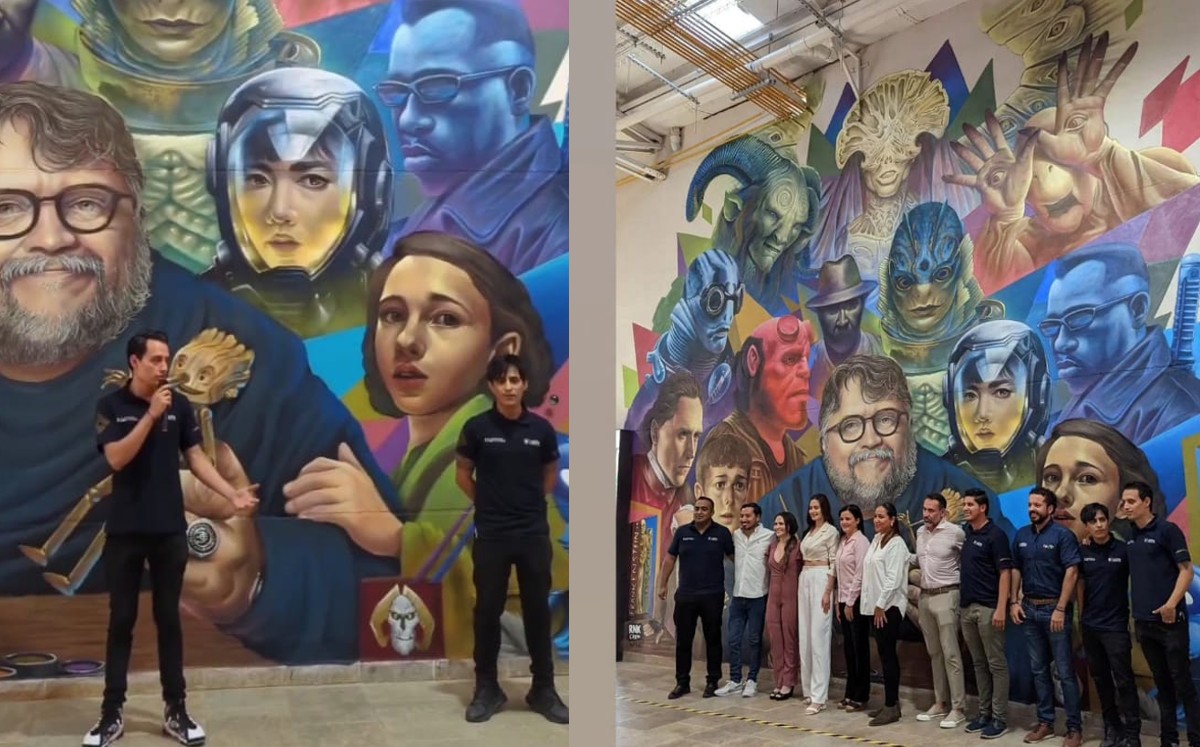Mural dedicado a Guillermo del Toro en León, Guanajuato