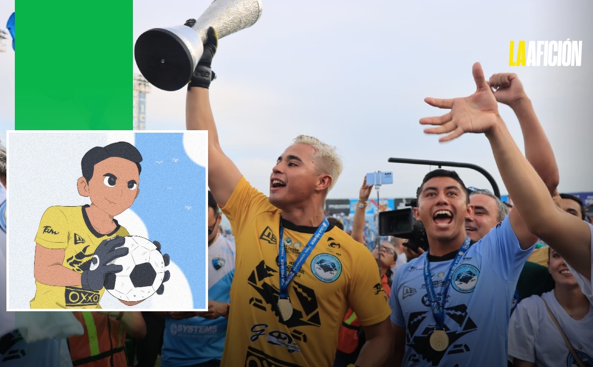 El portero del Tampico-Madero Marco Millán fue dibujado en versión anime.