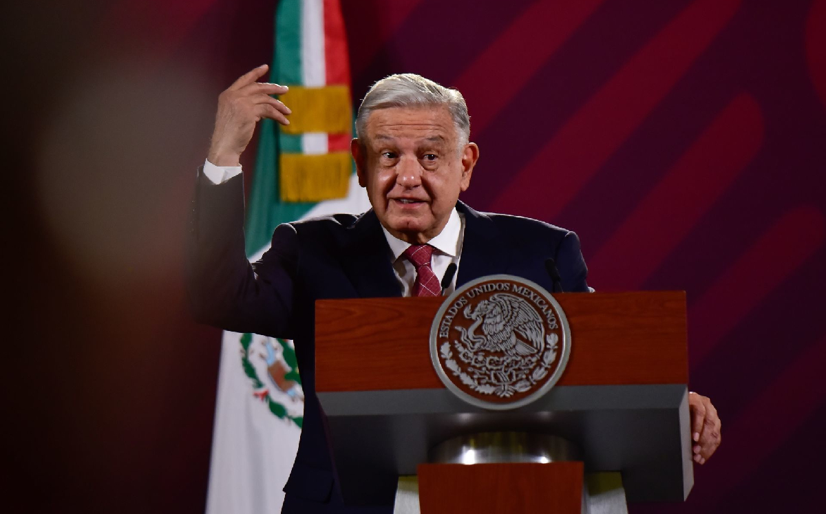 El Presidente en su conferencia mañanera de Palacio Nacional el 31 de mayo. | Cuartoscuro