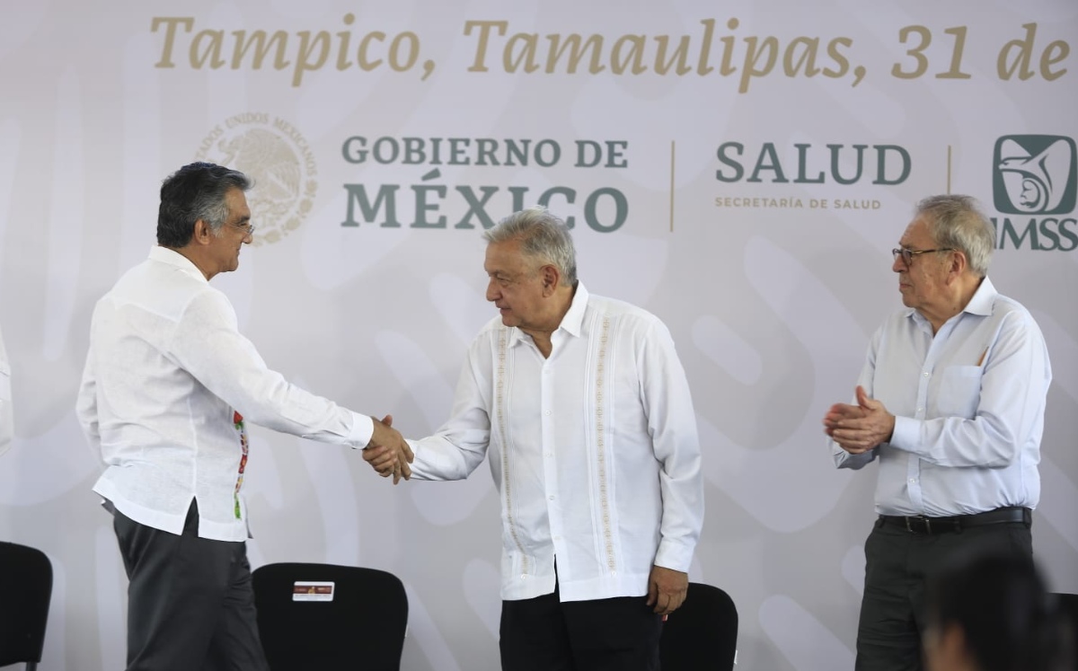 Américo Villarreal y AMLO en Tampico