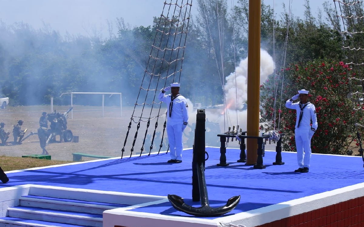 Autoridades federales conmemoraron el Día de la Marina Nacional desde Ciudad Madero Tamaulipas. | Juan Carlos Bautista