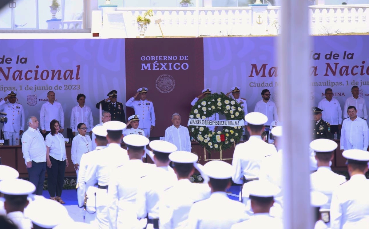 El Presidente encabeza el Día de la Marina Nacional desde Ciudad Madero Tamaulipas. | Juan Carlos Bautista