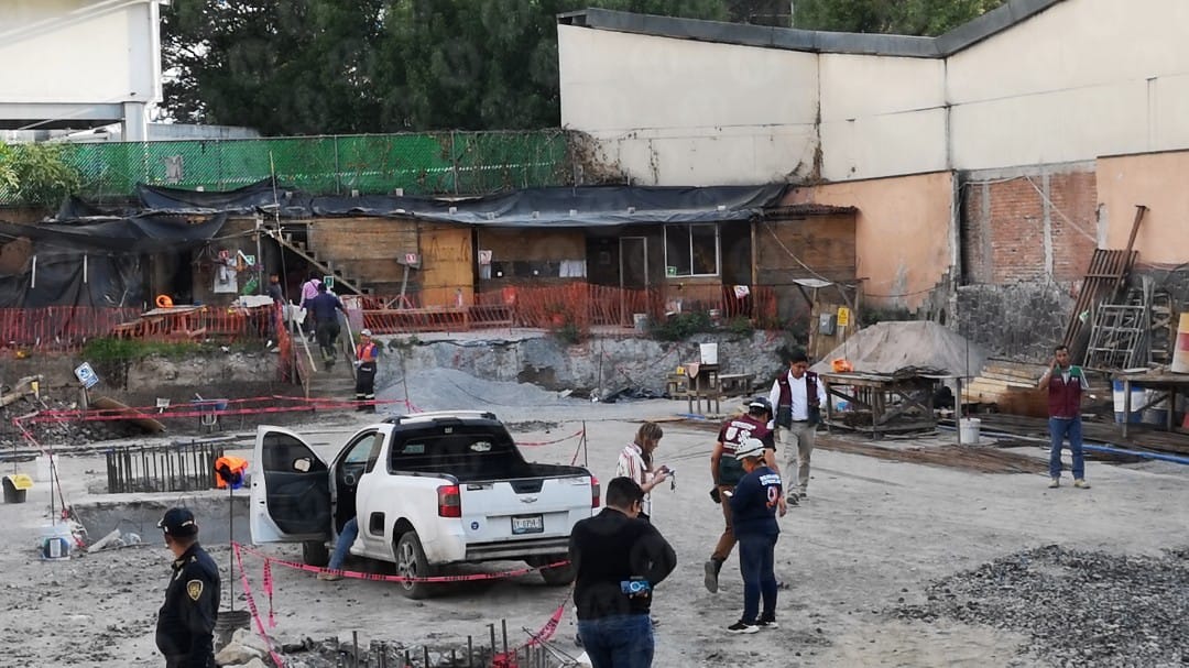 Cae barda a trabajador de Coyoacán