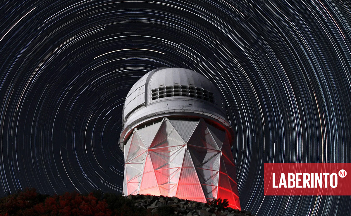 Exterior del Dark Energy Spectroscopic Instrument. (SLAC National Accelerator Laboratory)