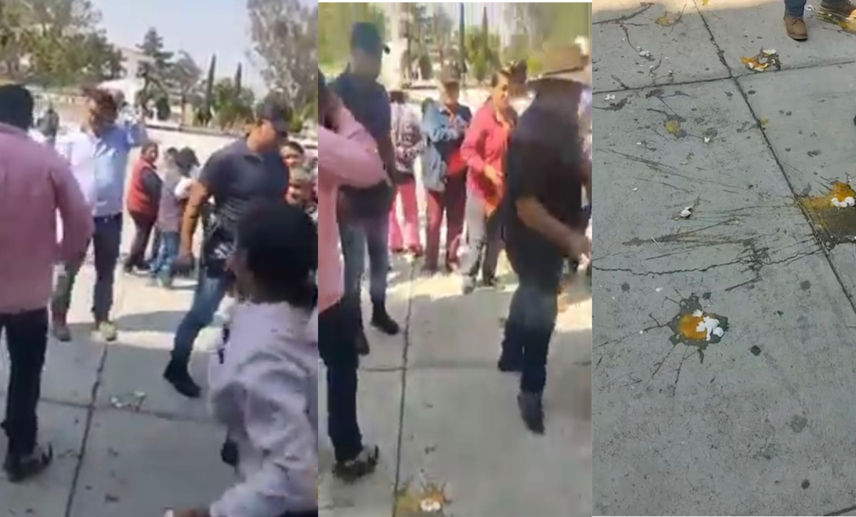 Lanzan huevos a presidente municipal de Zapotlán de Juárez.