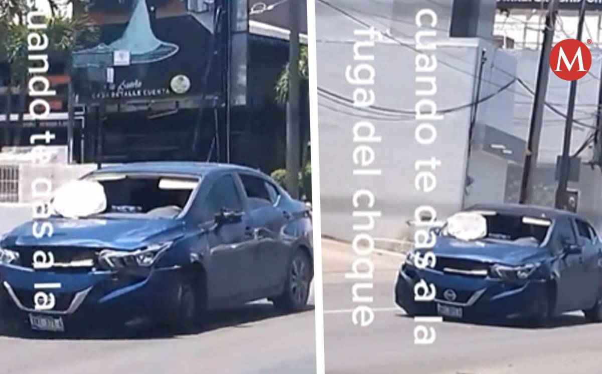 Captan automóvil sin parabrisas en avenida de Tampico, ¿se escapo de un choque?