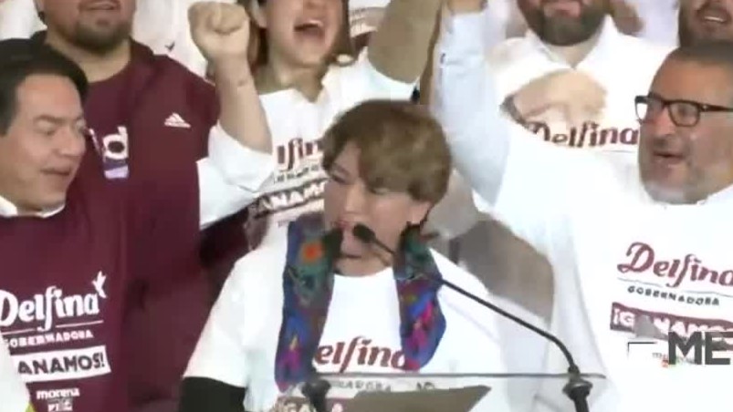 Delfina Gómez da mensaje tras el fin de la jornada electoral en el Estado de México