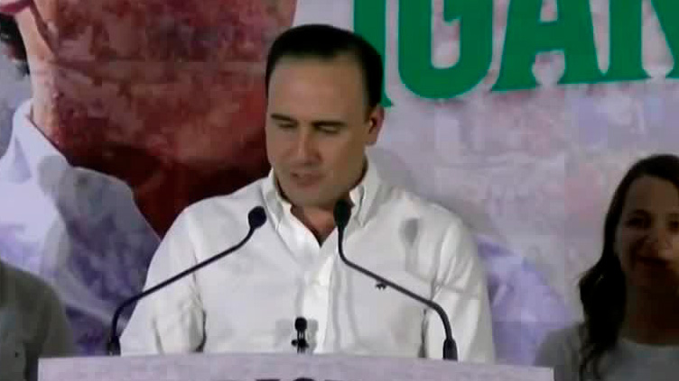 Manolo Jiménez da mensaje de agradecimiento tras el fin de la jornada electoral en Coahuila