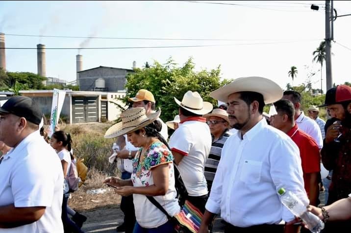 Al alcalde de Petacalco digió la protesta. | Especial