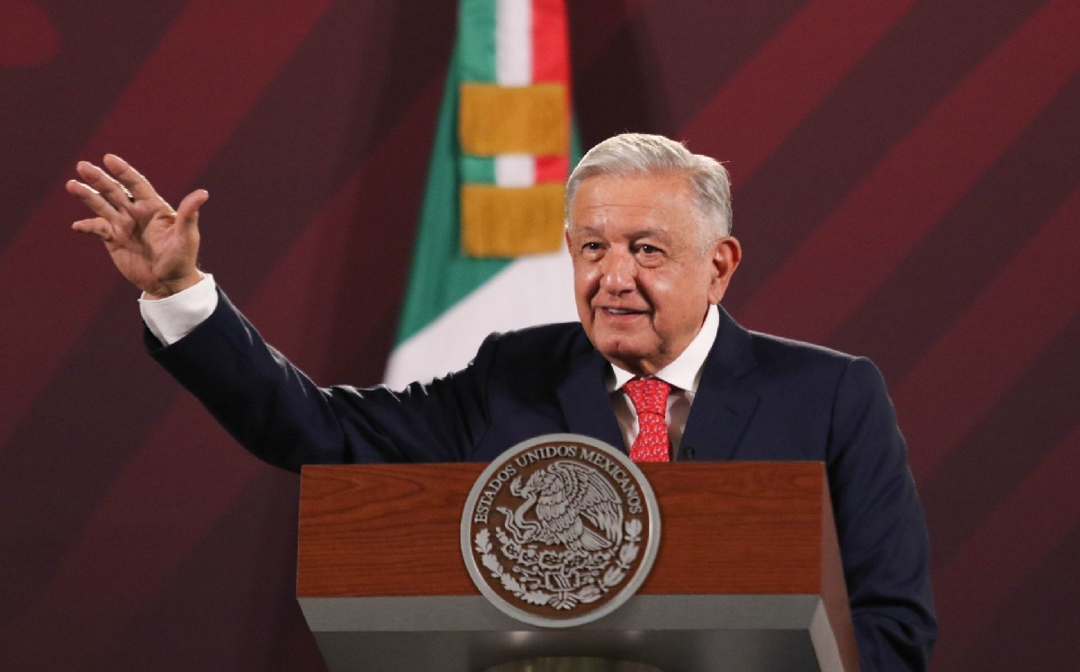 Conferencia mañanera del presidente López Obrador en el Salón de Tesorería. | Cuartoscuro