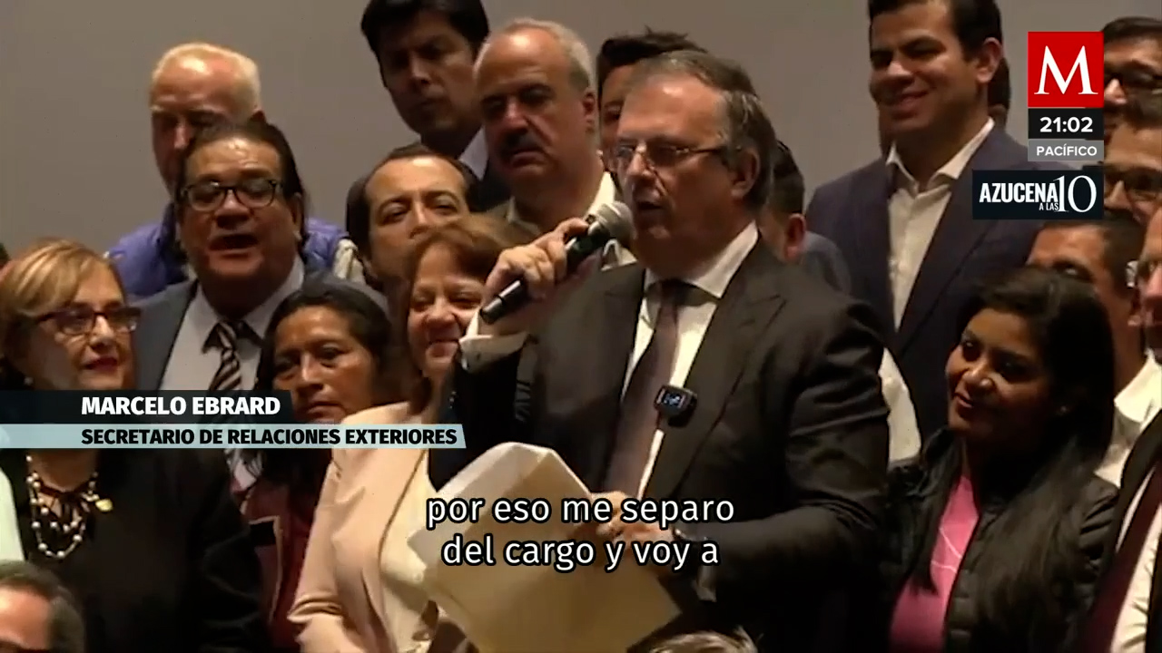 Marcelo Ebrard da un paso al frente y renuncia a la SRE para buscar la candidatura presidencial