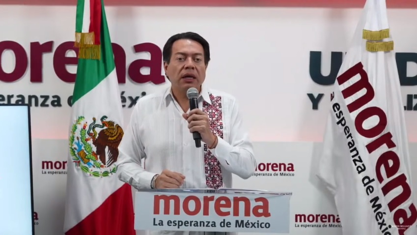 Mario Delgado en conferencia de prensa | Captura