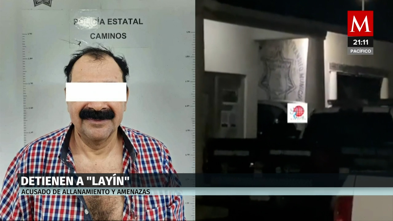 Detienen a 'Layín' en Nayarit por amenazar a una policía estata