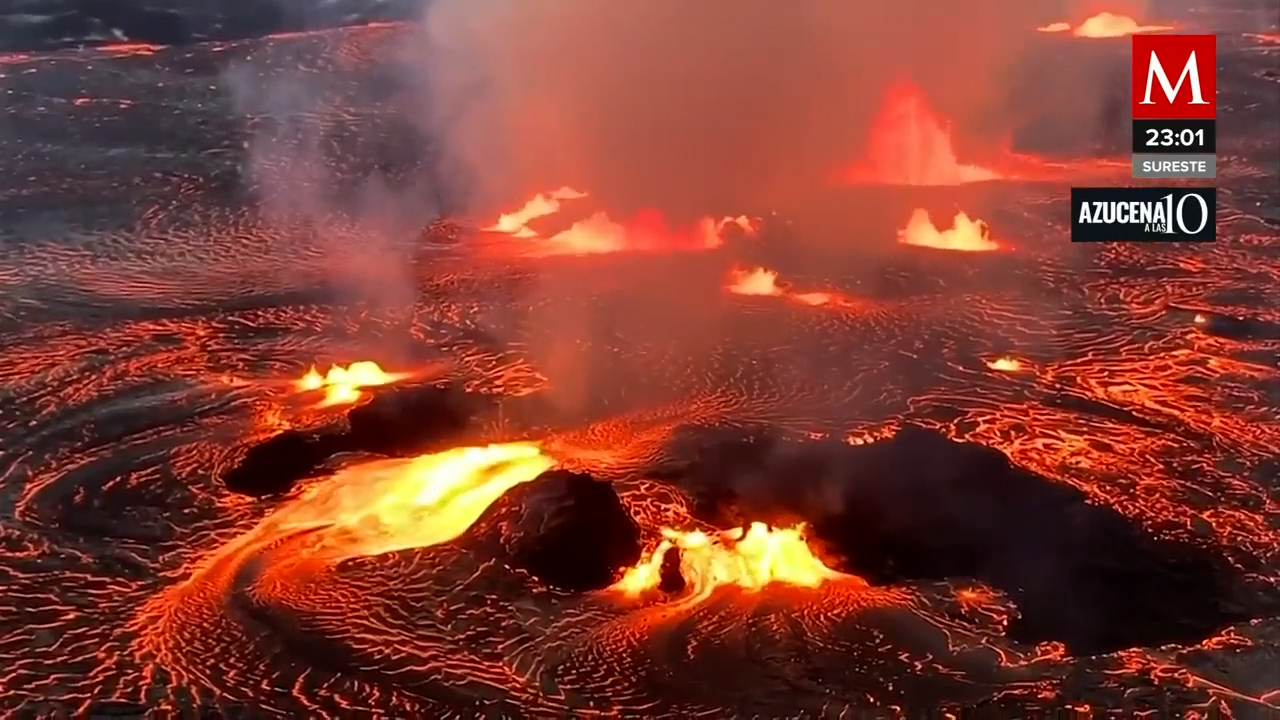 Difunden VIDEO de la erupción del volcán Kilauea en Hawái