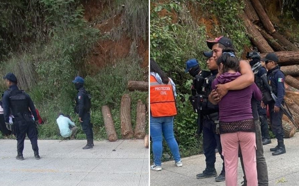 Elementos de la policía y Protección Civil acudieron al lugar del accidente en Veracruz. | Especial