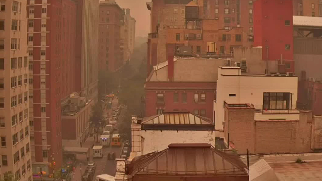 Humo de incendios de Canadá llega a Nueva York; ayer fue la ciudad más contaminada