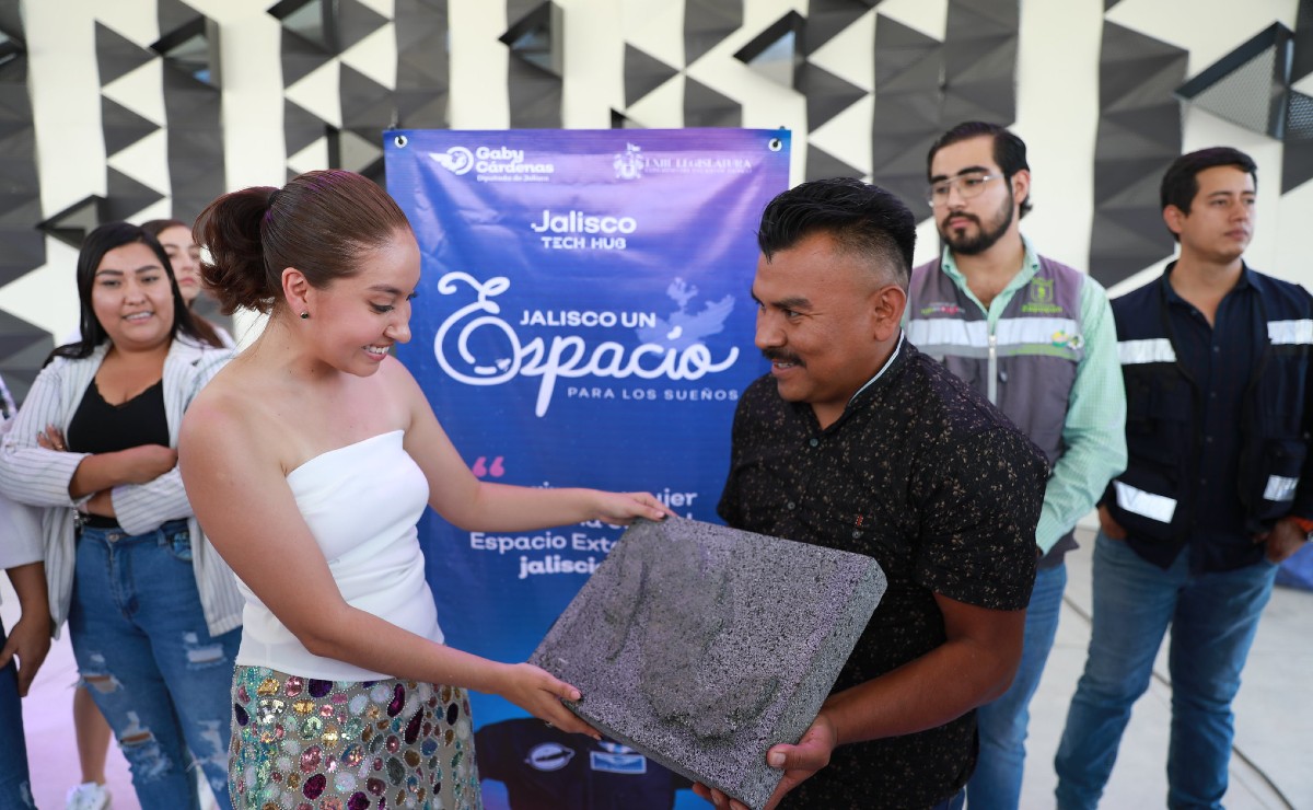 Katya Echazarreta de visita en Zapopan (Cortesía)