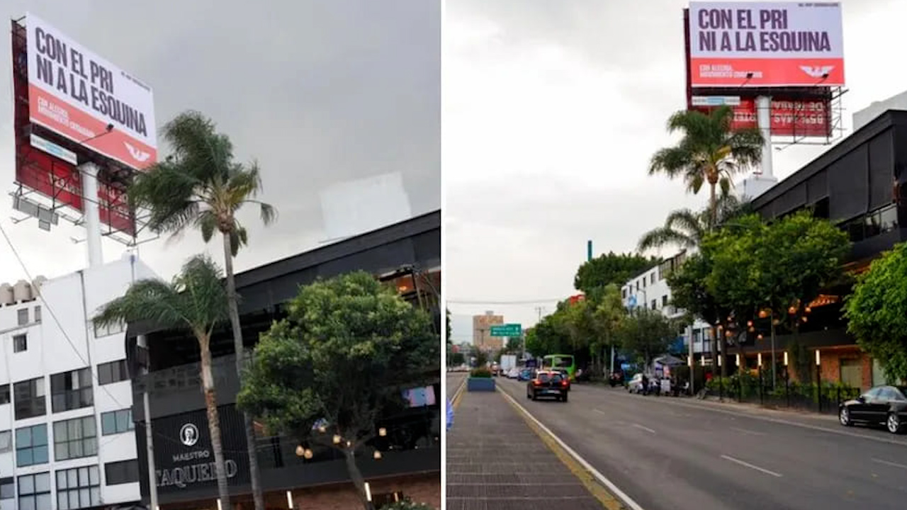 Regresa campaña de Movimiento Ciudadano contra el PRI en anuncios espectaculares de la CdMx