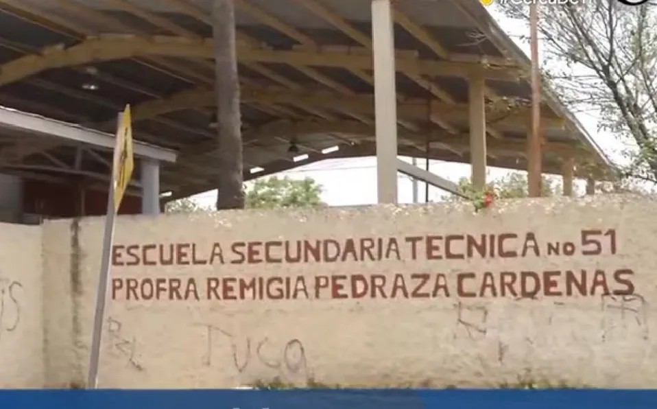 La agresión se registró en la Secundaria Técnica número 51, Profesora Remigia Pedraza. Foto: Especial