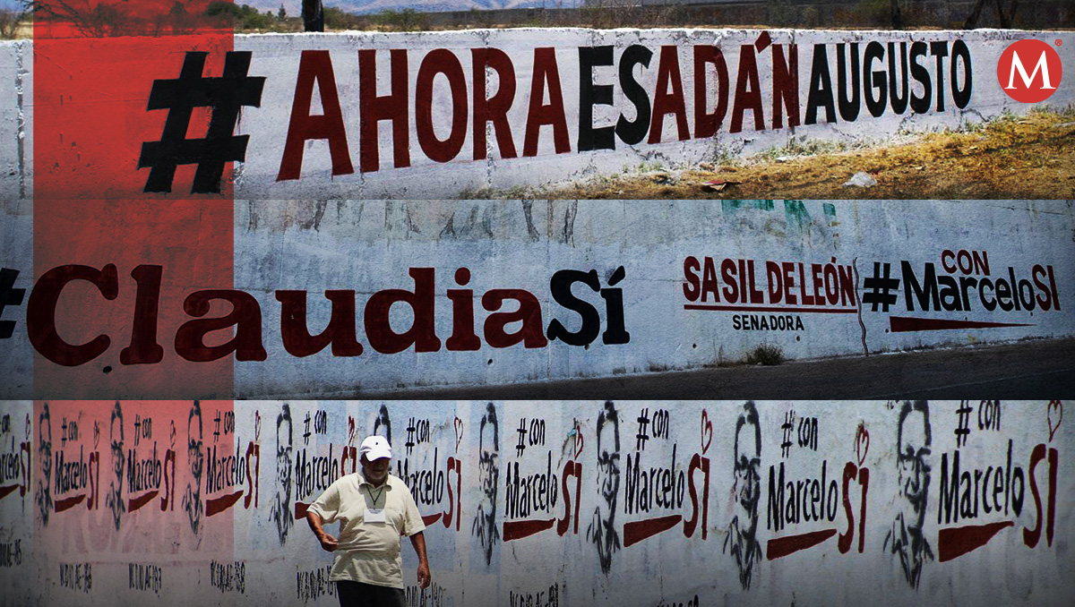 Las bardas con mensajes de apoyo a las 'corcholatas' están por todo el país. (Especial)