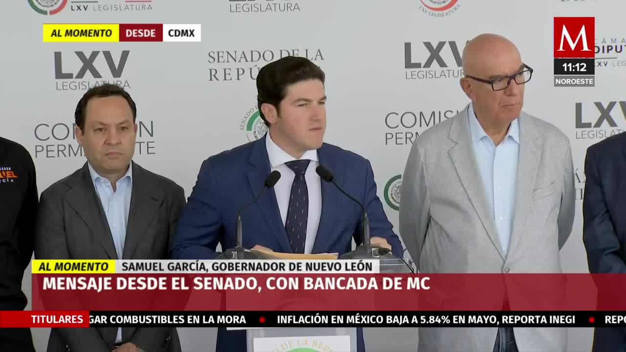 Samuel García presenta en el Senado solicitud de remoción de fiscal de NL