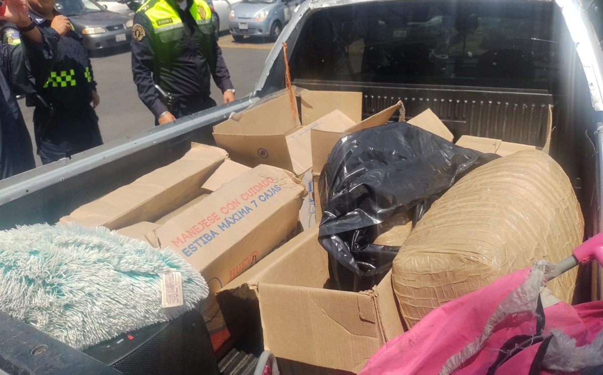 Aseguran 100 kilos de mariguana | Carlos Tejeda
