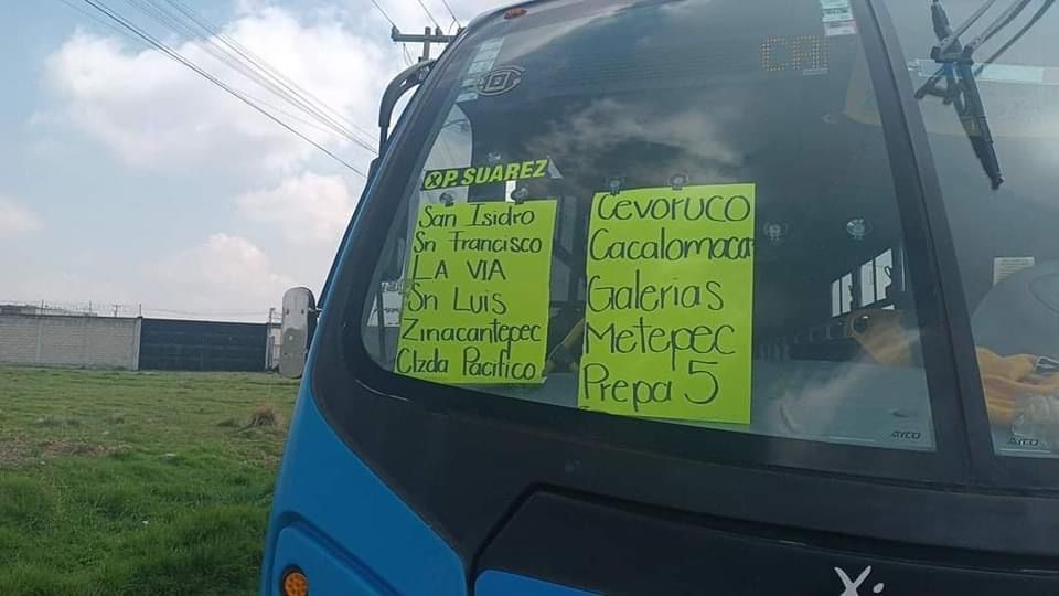 Transportistas se disputan ruta de Zinacantepec-Metepec en el Edomex. Mellissa López