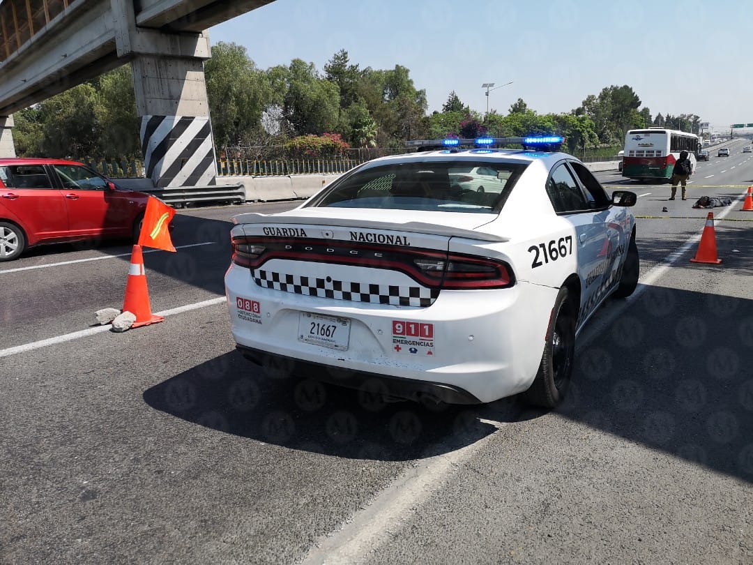 Muere hombre atropellado en la Autopista México-Pachuca. Jorge Becerril