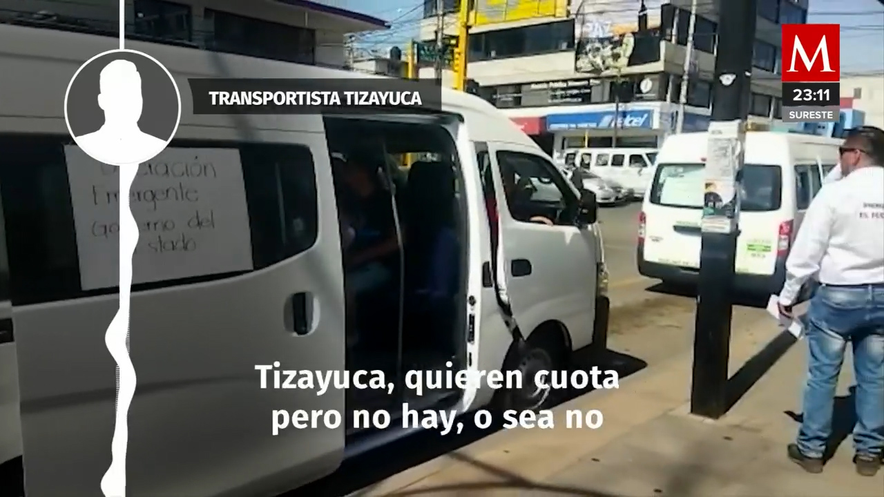 Siguen las extorsiones al transporte, por lo que ahora el servicio lo da la policía en Hidalgo