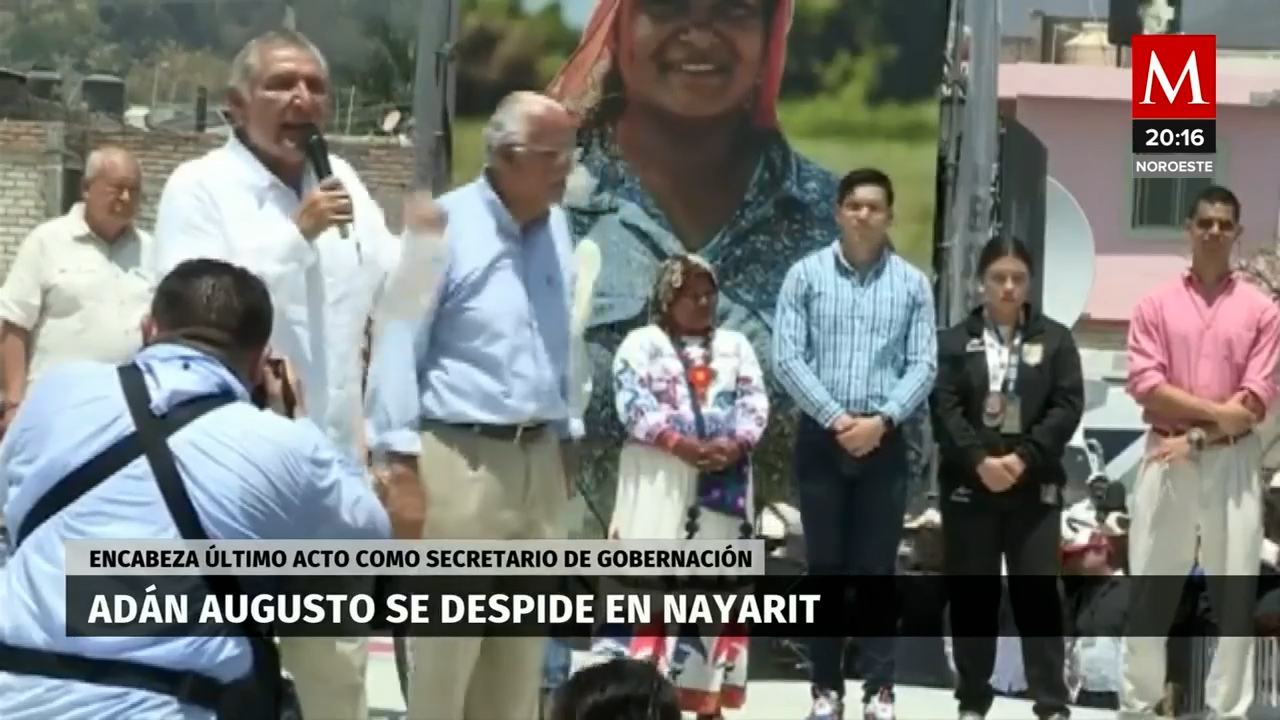 Adán Augusto tuvo breve gira por Nayarit