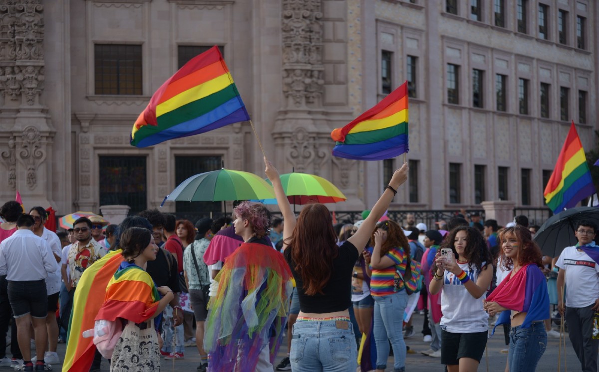 Marcha del orgullo en Saltillo. (Especial)