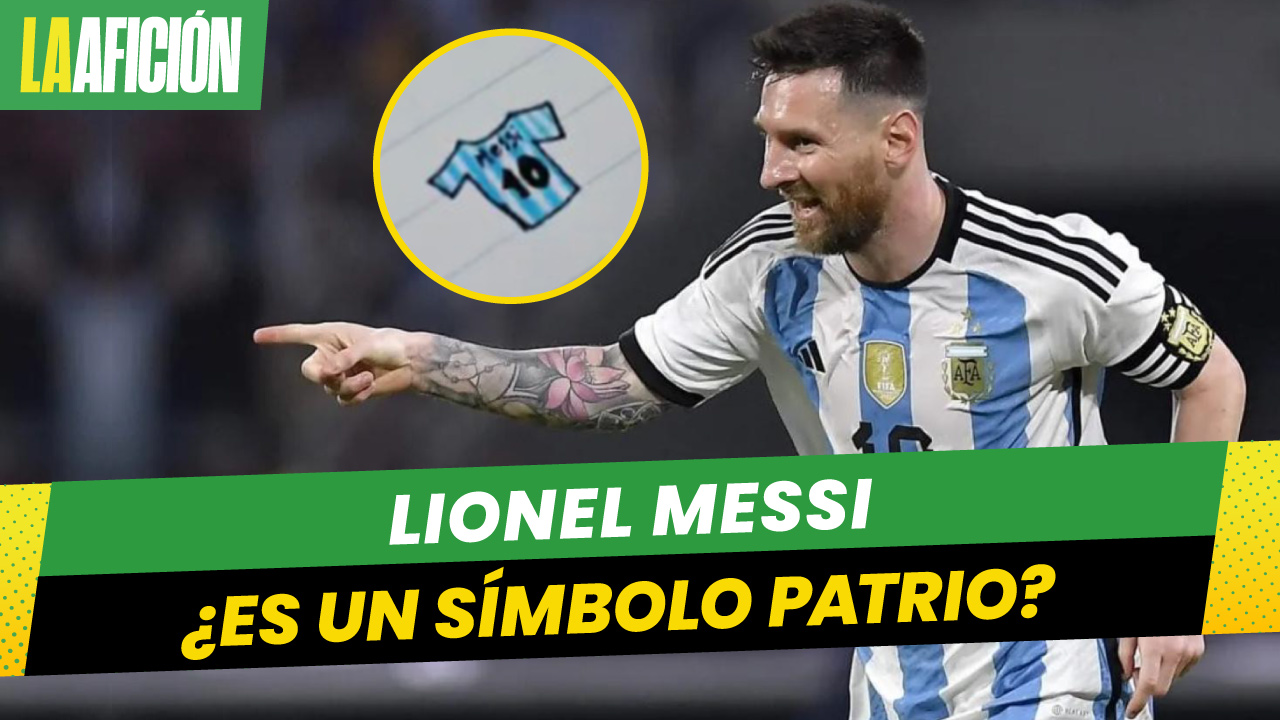 Pequeña niña pone en su tarea a Messi como símbolo patrio argentino