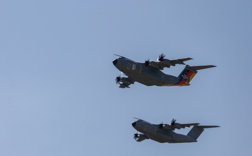 Aeronaves que formarán parte del ejercito Air Defender 23 de la OTAN (AFP)