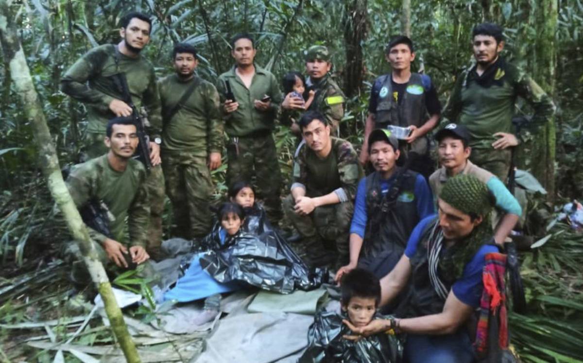 Los niños fueron encontrados luego de 40 días. Foto: (AP).