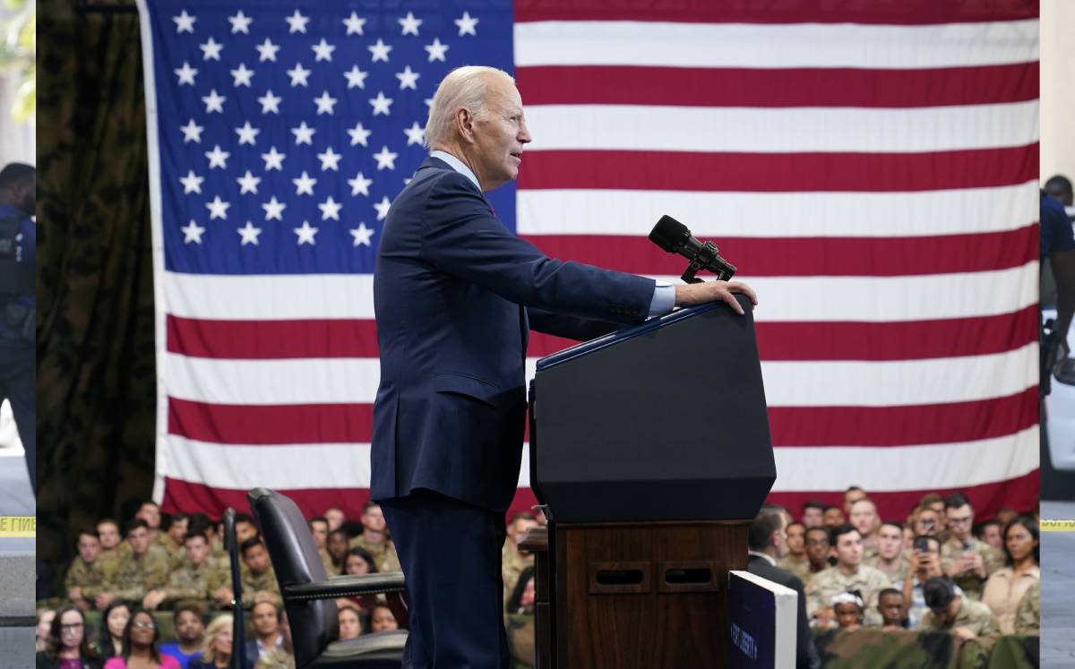 El presidente Joe Biden evitó hablar sobre el juicio. (AP)