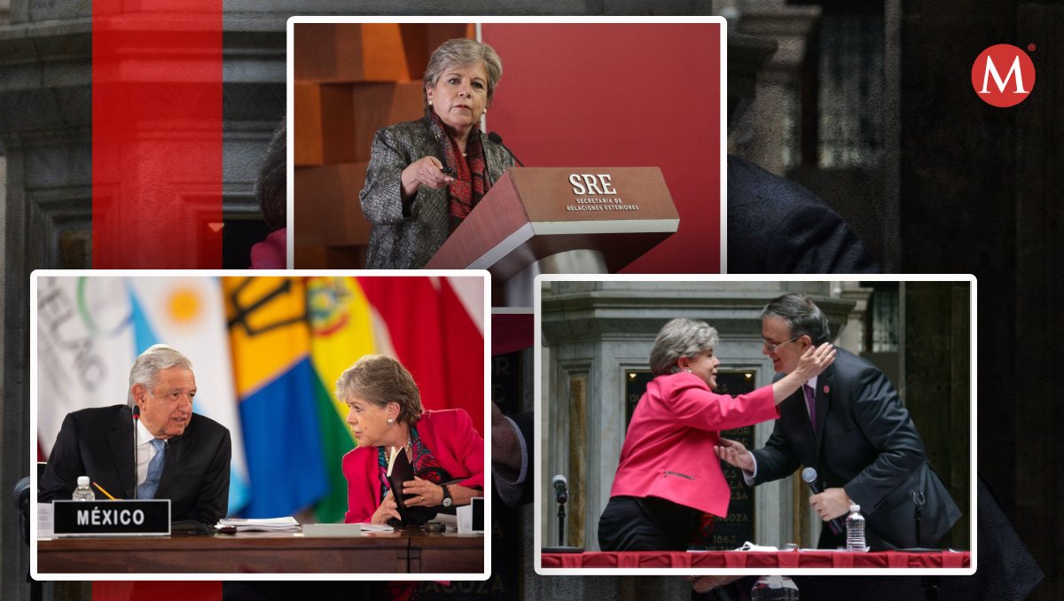 El Presidente reconoció la trayectoria de Alicia Bárcena.| Fotos: Cuartoscuro / Diseño: Mauricio Ledesma