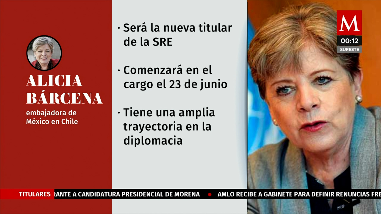 Alicia Bárcena será la nueva titular de la Secretaría de Relaciones Exteriores: AMLO