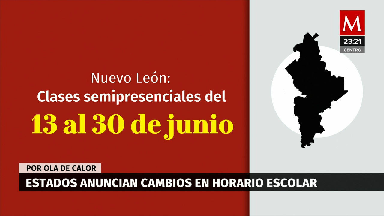 Horario escolar se cambiará por onda de calor; estos son los estados del país