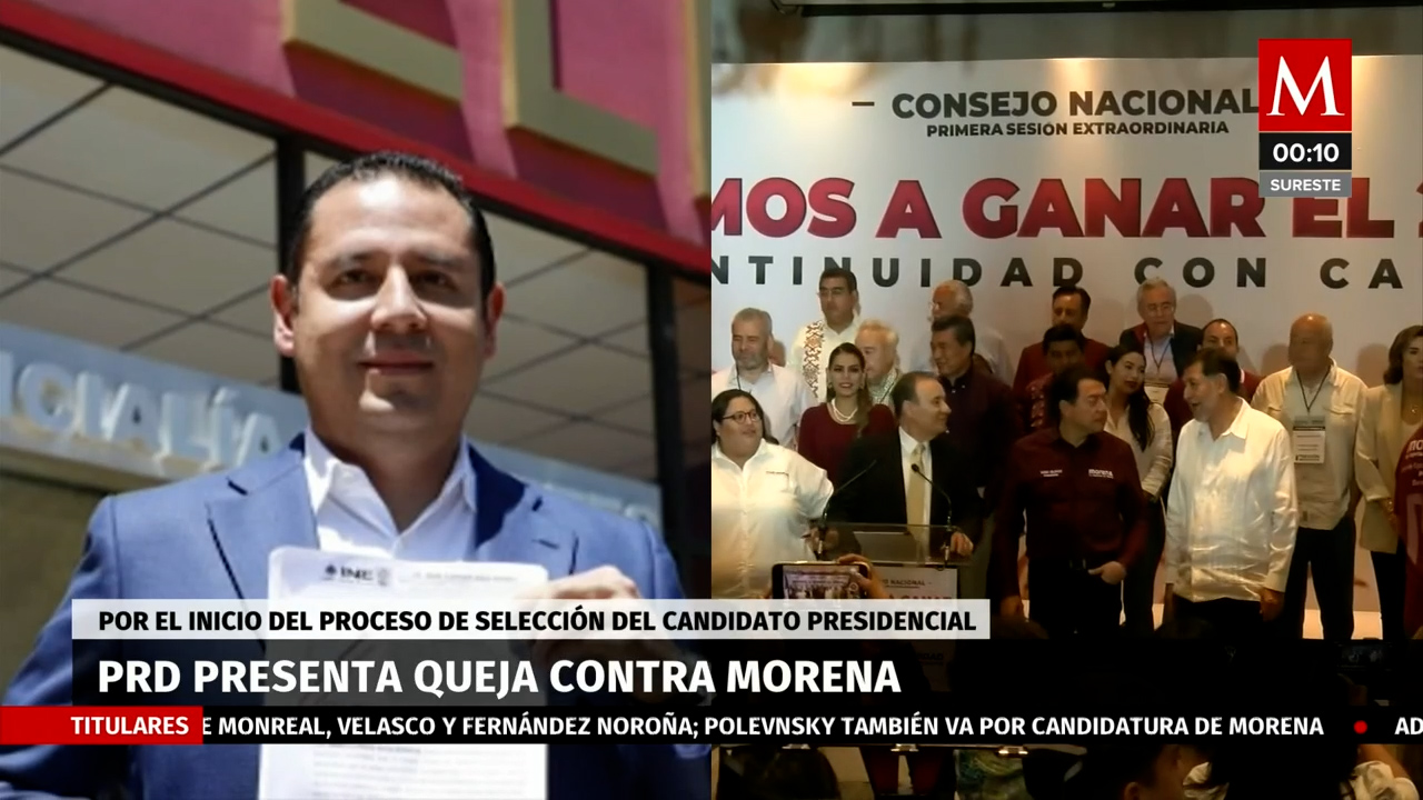 PRD exige a INE impedir giras de 'corcholatas' en el país "es un fraude a la ley"