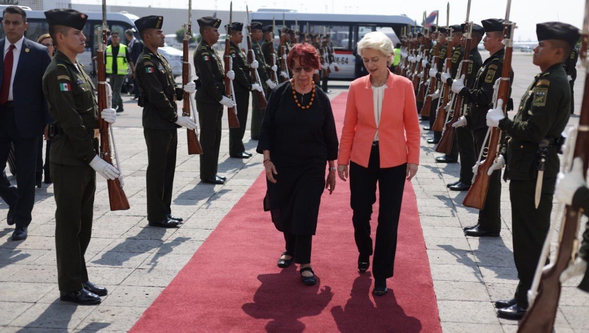 AMLO recibe a Ursula Von der Leyen, presidenta de la Comisión Europea. | Twitter