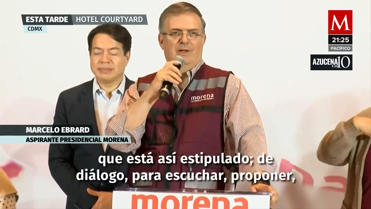 Marcelo Ebrard se registra como aspirante presidencial de MORENA
