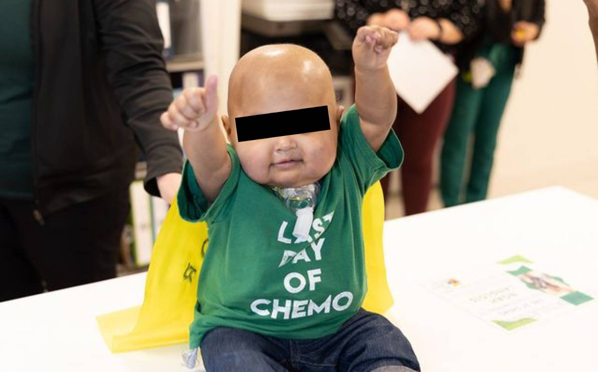 El pequeño Noah fue dado de alta luego de vencer al cáncer. (holtzpicu).