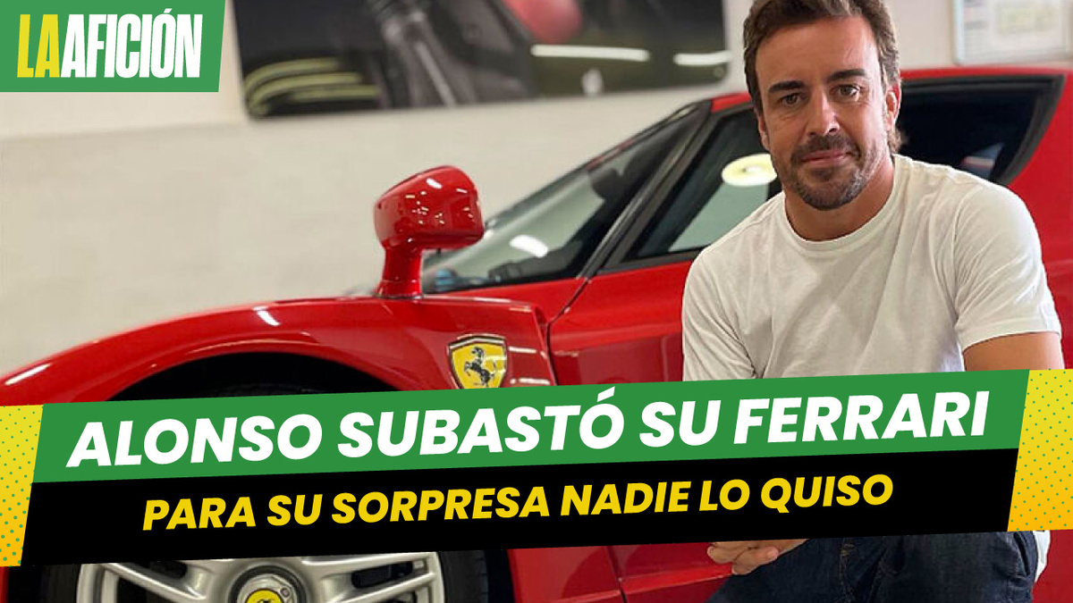 El Piloto de F1 Fernando Alonso subastó su Enzo Ferrari, pero nadie lo compro por este motivo