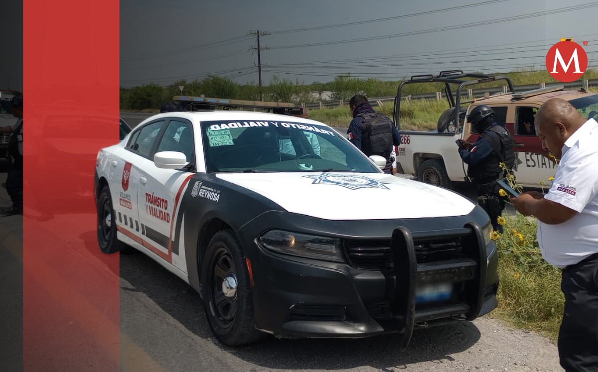 Roban patrulla de Tránsito en Reynosa, Tamaulipas
