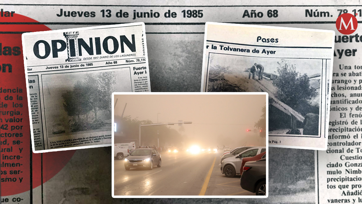 Tolvanera en La Laguna en 1985. (Archivo)