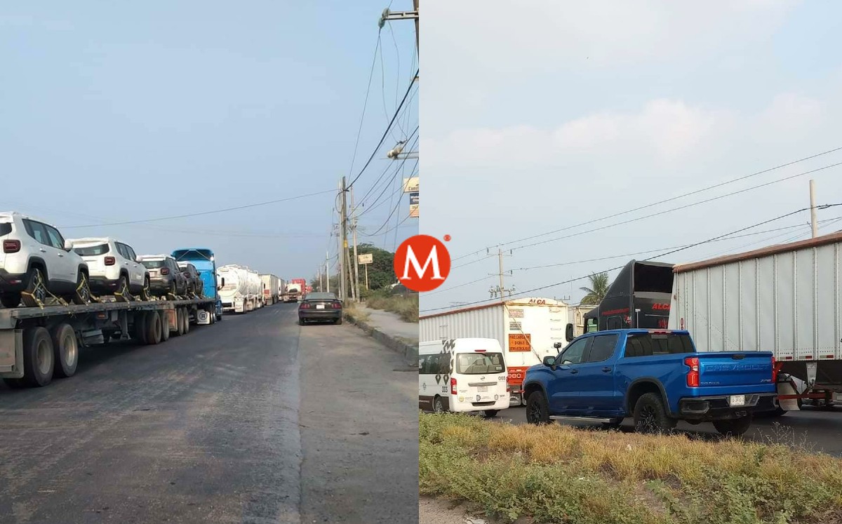 Bloquean caseta de corbo en Veracruz.