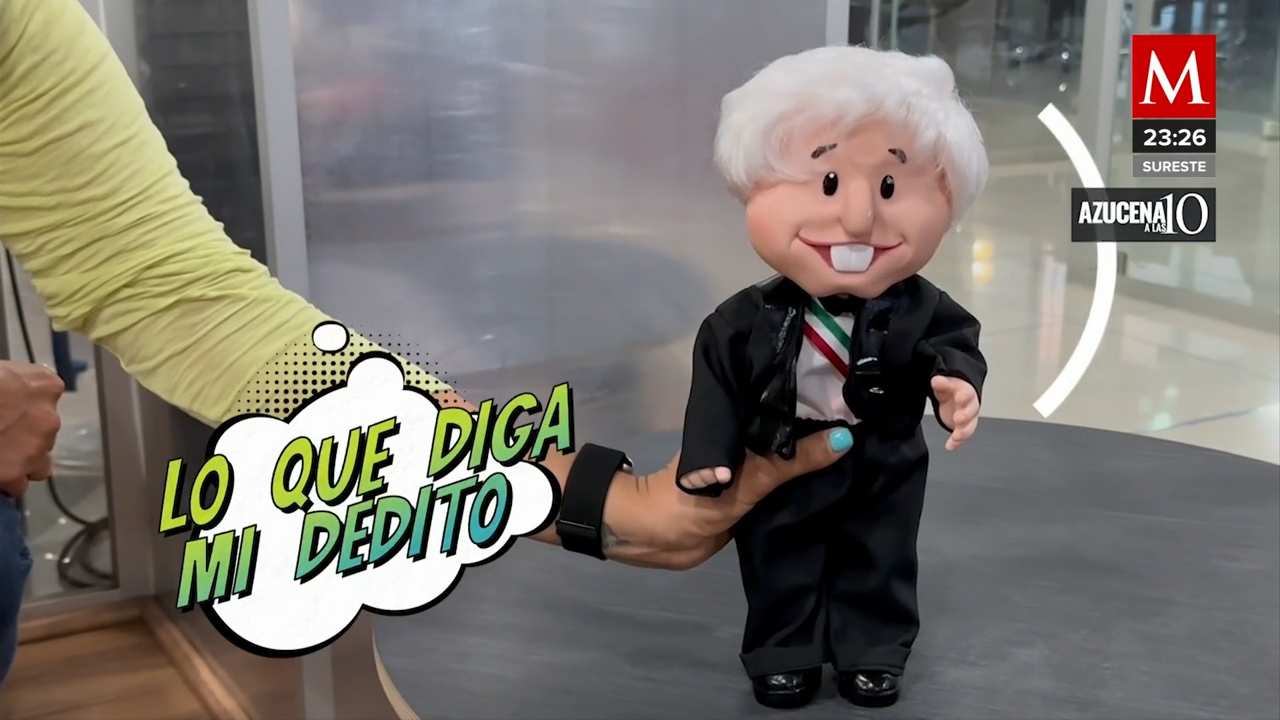 La figura de López Obrador es estampada en un Amlito Parlante